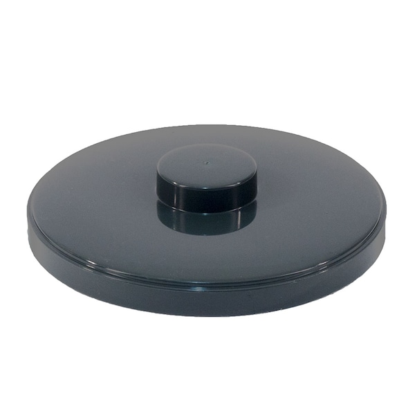 Hapco-Elmar Essential 3 Qt. Round Ice Bucket Lid for R1000, Graphite, PK 36 R1020GRPH - main